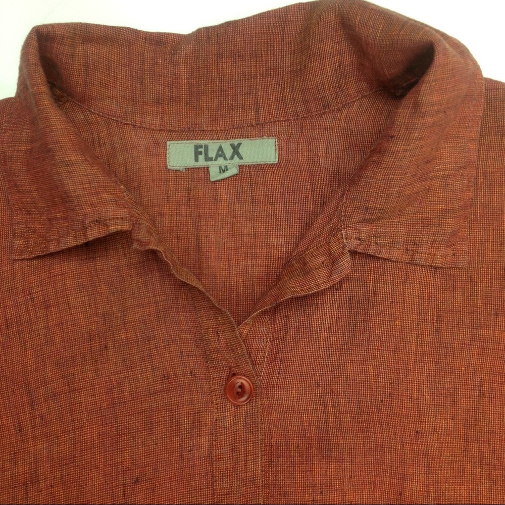 FLAX Designs Button front shirt